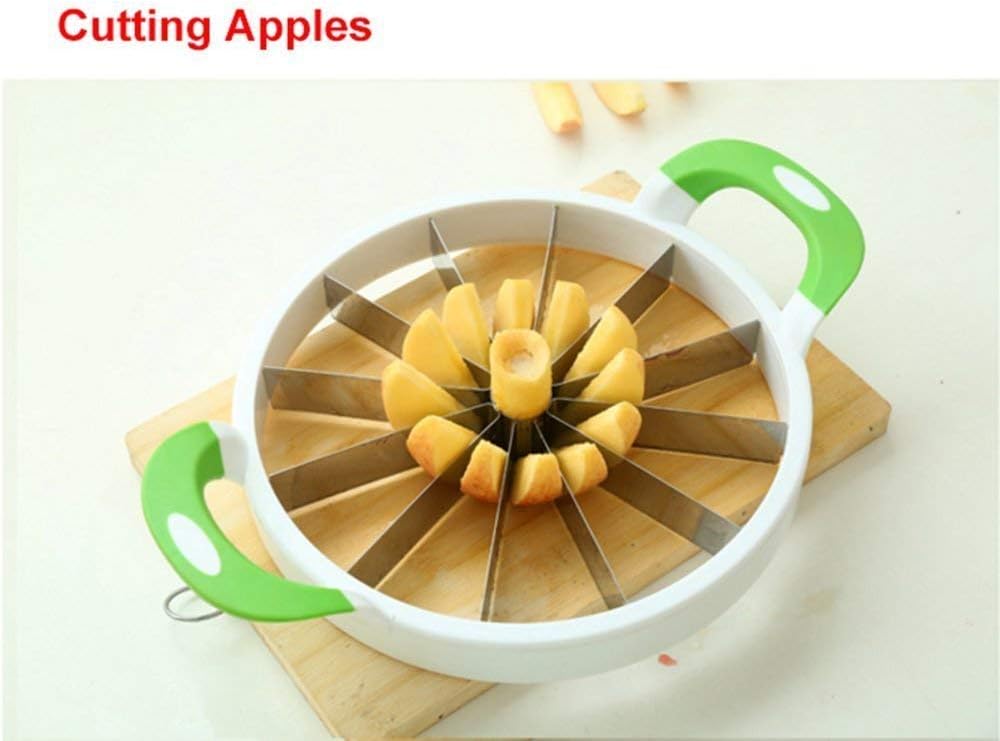 NEX Watermelon Slicer Cutter, Stainless Steel Melon Fruit Round Quickly Cut Tool, Multifunctional Peeler Corer for Cantaloupe Apple Pineapple, Kitchen Slicer Gadget
