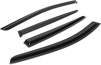 Vista 10 de Auto Dynasty 4 unidades de protector de lluvia para ventana con cinta adhesiva compatible con Sportage 2005-2010, acrílico