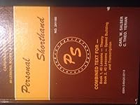 Personal Shorthand: Ps-80, Books 1 and 2 (Personal Shorthand Cardinal Series) 0894202219 Book Cover