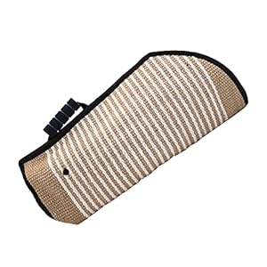 Morezi Dog Bite Sleeve Training Large Dogs, Strong Jute Training Equipment, Fit Pit Bull German Shepherd K9, Puppy Young Dogs Safe Padded Biting Playing Tugging Toy for Either Arm - Black Morezi Dog Bite Sleeve Training Large Dogs Strong Jute Training Equipment Fit Pit Bull German Shepherd K9 Puppy Young Dogs Safe Padded Biting Playing Tugging Toy for Either Arm Black