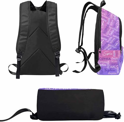 Miniatura 4 de Mochila personalizada para niños adolescentes con nombre para hijo e hija, regalo de regreso a la escuela, 0802-03, Mochilas Daypack