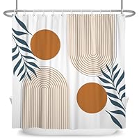 ASDCXZ Cortinas De Ducha Boho 240x180 Cm, Abstracto Moderno