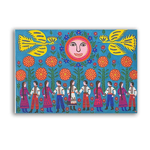 Impression sur toile Maria Primachenko, l'art naïf ukrainien chez vous