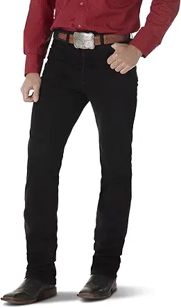 Wrangler Men's Cowboy Cut Silver Edition Slim Fit Boot Cut Jean
