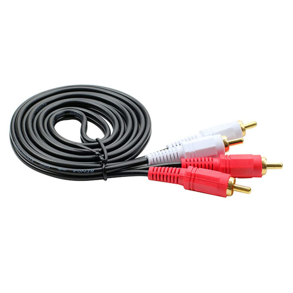 1pcs 1.5m 2RCA Homme à 2 RCA Male Câble audio Vidéo Câble de séparateur audio RCA Convient pour DVD Sound TV Boîte plus fort,20m