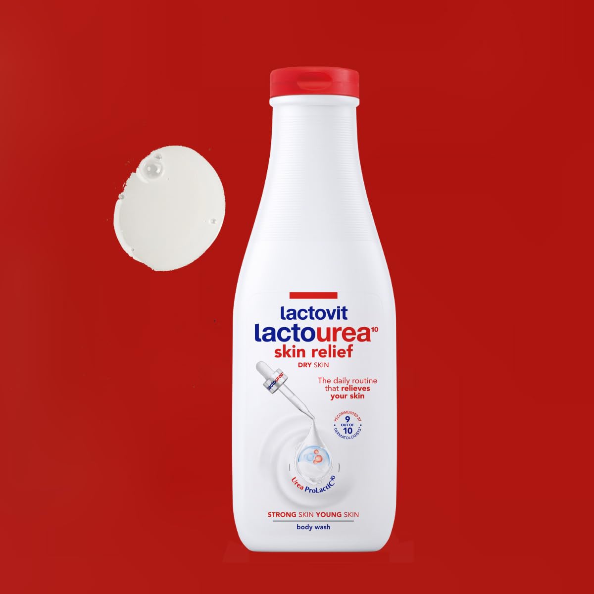 Lactovit Lactourea Body Wash for Dry Skin with Urea and Lactic Acid