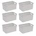 Produktbild BranQ - Home essential Korb in Rattan Design 6er Set Grösse S 7l, Kunststoff PP, Creme