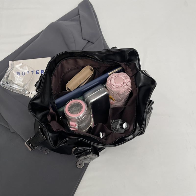 Hobo Borsa a mano con Tracolla da Donna in Pelle Sintetica Borsa Bauletto Sacchetto Borsa a spalla Borse Tote Donna Borse Manici Lunghi Donne Borsetta Marrone scuro