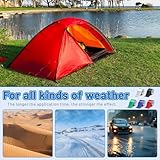 Huakaile White Tent Repair Tape, 25 Ft x 3" Waterproof RV Awning Repair Tape, Outdoor Heavy Duty Tarp Patch Kit for Camper Boat Cover Canvas Seam Sail Tarpaulin - Image 4