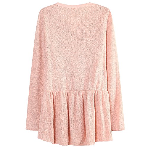 Richie House Girls' Cardigan Sweater with Ruffled Bottom Size 2-8 RH12682