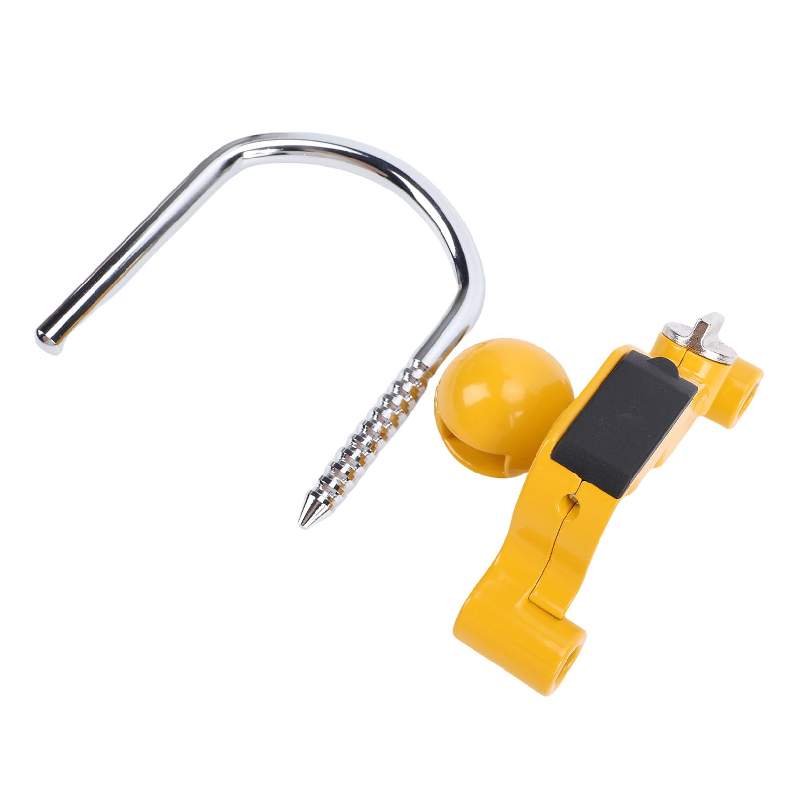 Verrou de coupleur universel antivol robuste pour attelage de remorque avec mot de passe à 4 chiffres pour attelage de remorque de camping-car, protection de sécurité jaune