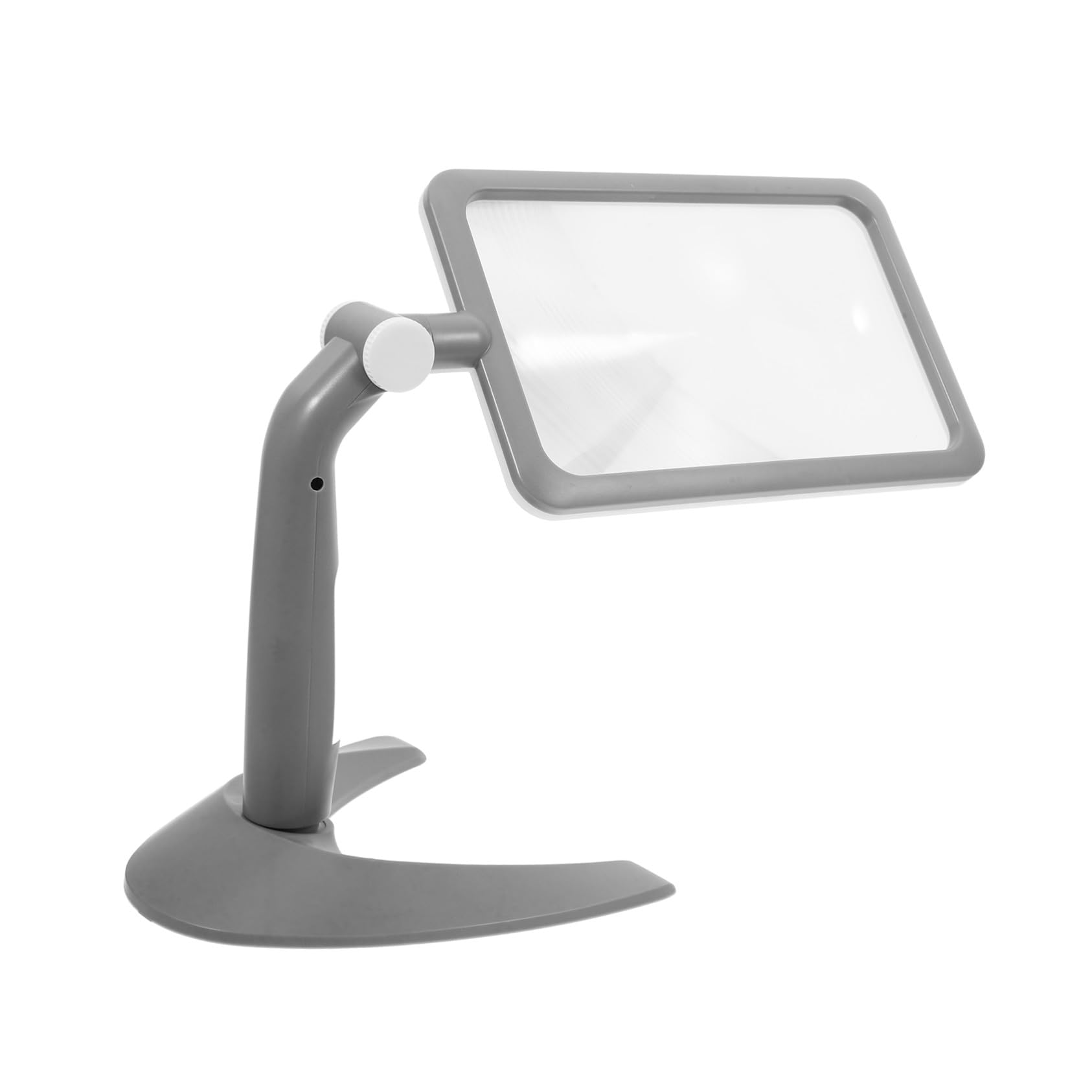 SOIMISS Handlupe mit 48 LEDs und 2,5-facher Vergrößerung Tragbar aus Abs und Acryl mit Praktischem Ständer zum Lesen und Zeichnen für Senioren