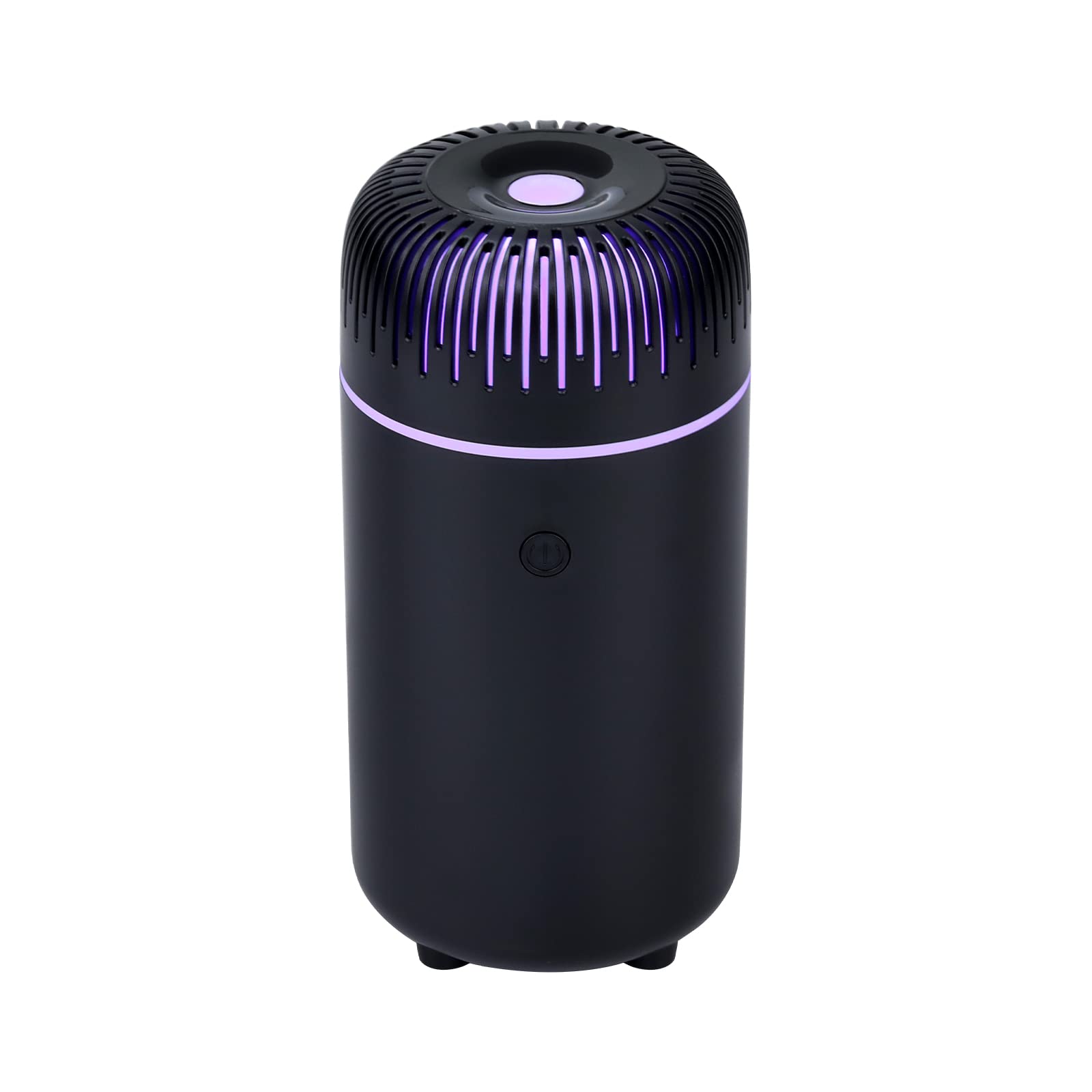 Mini umidificatore d'aria USB, diffusore di oli essenziali, purificatore per auto e casa, generatore di nebbia agli ioni aromatici con luce notturna a LED per ufficio, camera dei bambini, auto (bianco