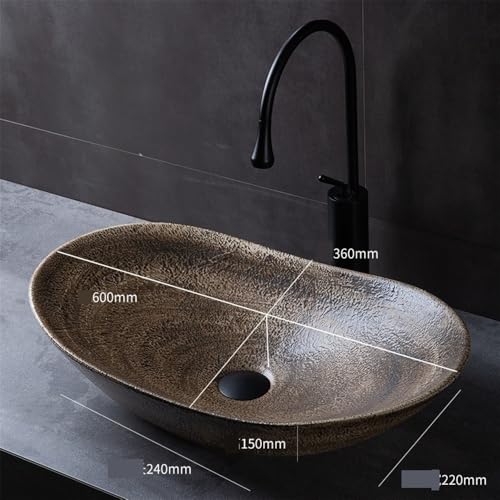 Lavabo de cerámica retro higiénico y resistente a las manchas 3