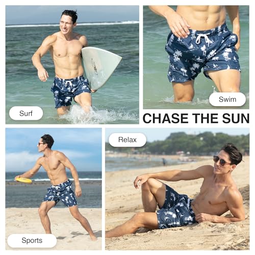 Image of Kanu Surf Men's Big Viper Extended Size Stripe Swim Trunk