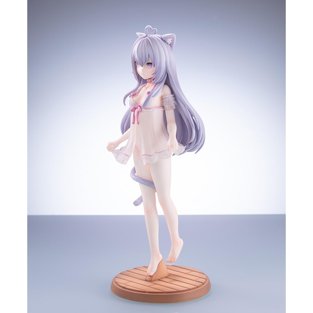 DEXSHUN Nuomimi Figurine anime Figurines originales Manga Fille Statue PVC Figurines à collectionner Ornements Décoration de bureau Cadeau 20 cm