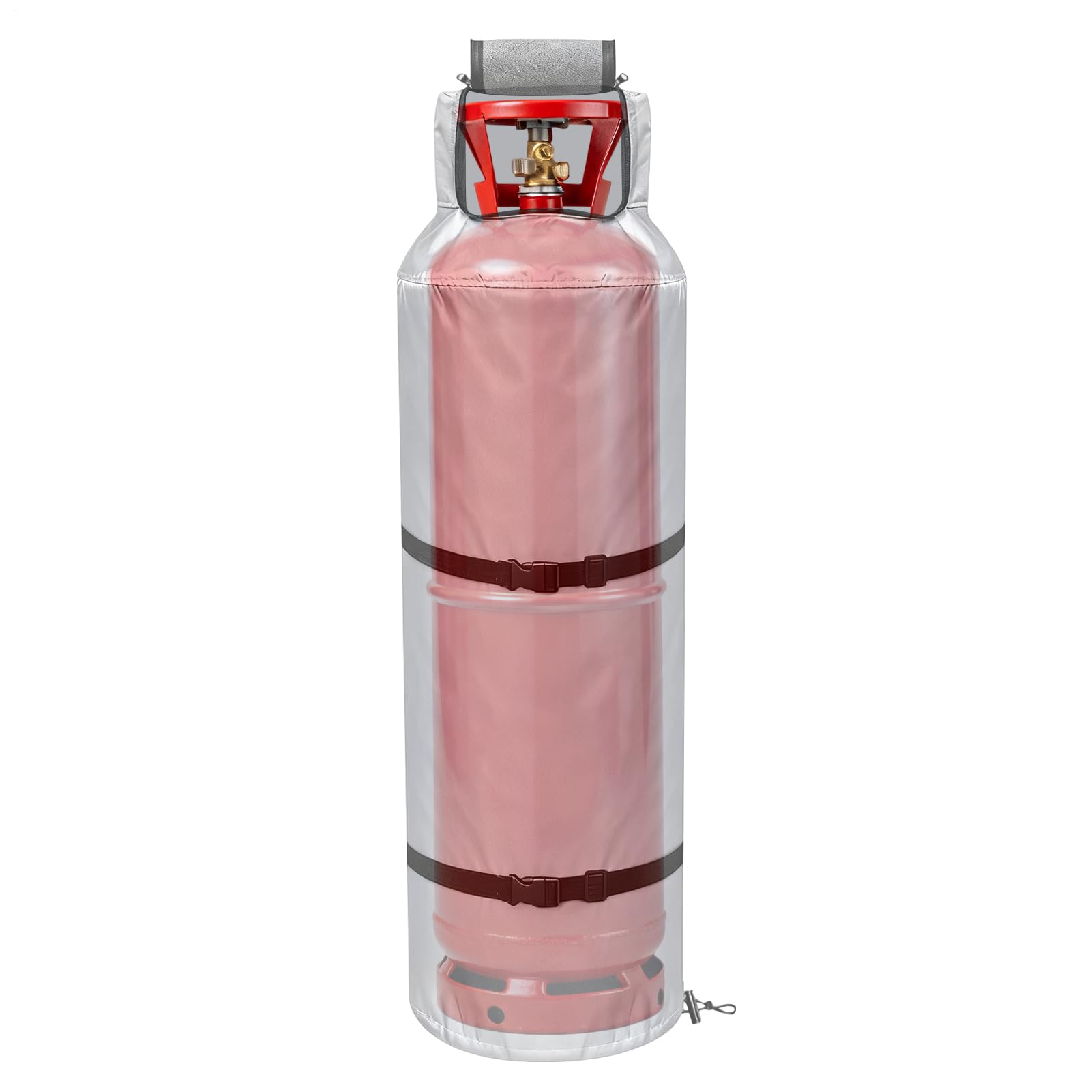 Winterabdeckung für -Tank, Thermoschutz für Gasflasche von 45 kg, verstärkte Abdeckung für -Tank, für Winter, Outdoor, Camping, Grillen, Garten, Garage