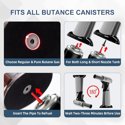 Amrnish Butane Torch, Butane Refillable Kitchen Cooking Torch thumb #7