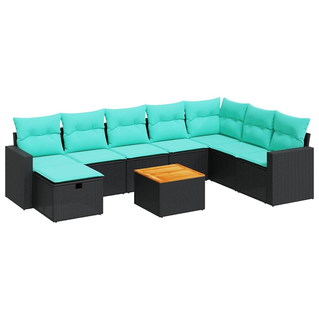 polirattan na taras i patio czarny 73 cm