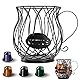 Kaffeekapselkorb, Kaffeekapseln Aufbewahrung, Kaffee Pod Halter Korb, Kaffee Kapsel Lagerung Korb, Kaffee Dispenser, Kaffeekorb, Grosses Fassungsvermögen für Kaffeekapseln, Früchten (Klein)