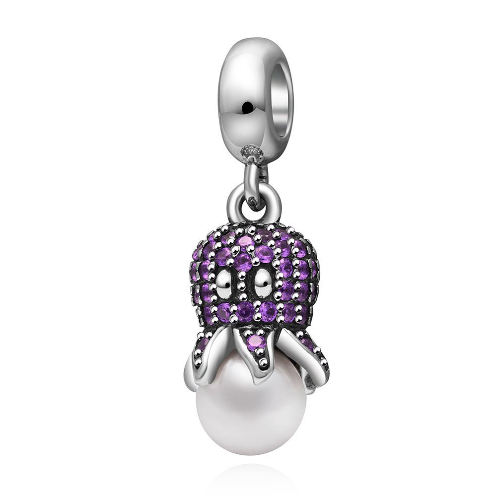 Buy Octopus Charm Embracing Pearl Charm 