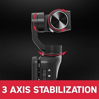 ORDRO M5 Vlogging Camera 3-Axis Gimbal Stabilizer, 5K Handheld Camera 3.5'' Rotatable Touchscreen 120° Wide Angle, IR Night Vision Function, Fast Focusing,Face Tracking for YouTube Vlogs, 64G Card