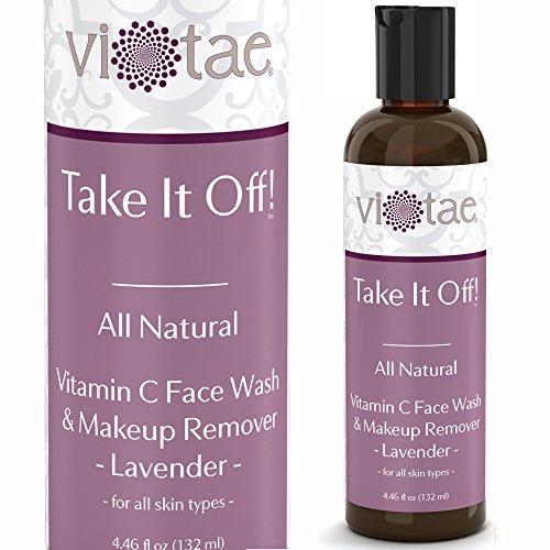 100% Natural Vitamin C Face Wash/Cleanser & Makeup Remover - 'Take It Off!' by Vi-Tae® - For All Skin Types - 4.46oz