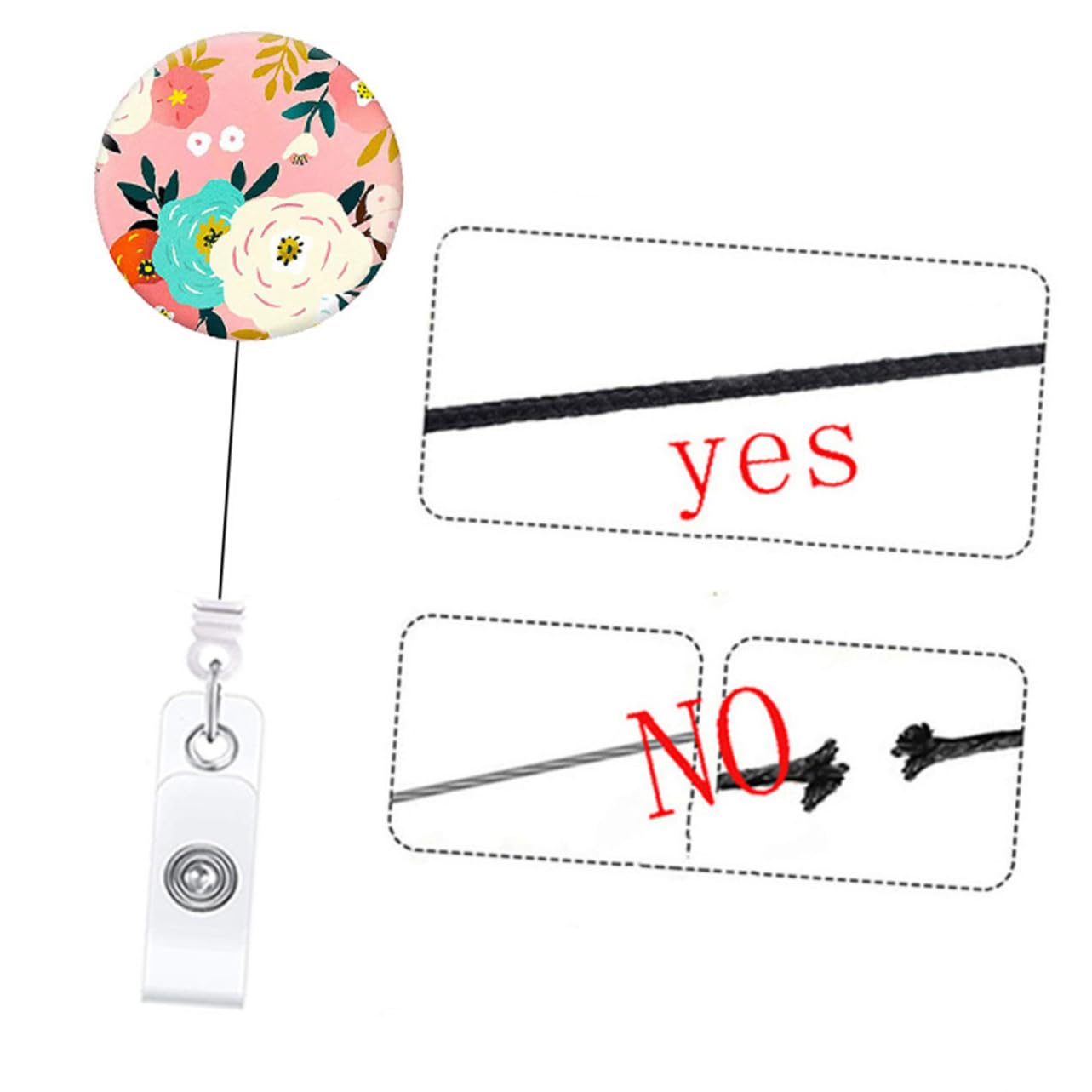 Lurrose 5 Set Di Clip Telescopiche Per Badge Porta Badge Riutilizzabili Per Ufficio Ospedale Scuola Comodo Accesso Robusti 3 Pezzi * 5