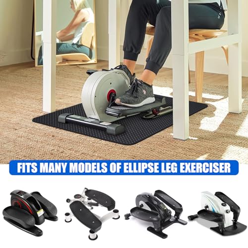 Image of TOBWOLF Non-Slip Workout Mat for Ellipse Leg Exerciser, Ellipse Machine Mat, Exercise Mat for Under Desk Ellipticals, Suitable for Electric Seated Foot Pedal Exerciser, Stability & Floor Protection