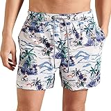Modelo: Super 5S Beach Volley Superdry Super 5s Beach Volley Pantalones Cortos de Tabl, Hula Print, S para Hombre