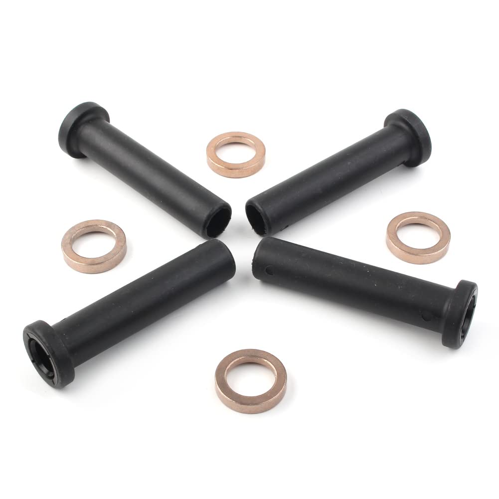 SIKUAI Kit di boccole lunghe per braccio di controllo della sospensione anteriore ATV per motocicletta, 8 pezzi per ATV Sportsman 500 1996-2002, nero