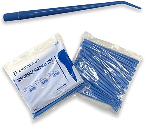 100 Dental Surgical Aspirator Blue Suction Tips, 1 16 Diameter, 4 Bags