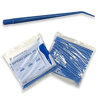 50 Dental Surgical Aspirator Aspirating Tips for 11mm Suction Holders (Small) 2 Bags of 25