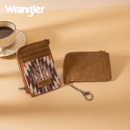 Image of Wrangler Western Card Wallet for Women Aztec Credit Card Holder for Women