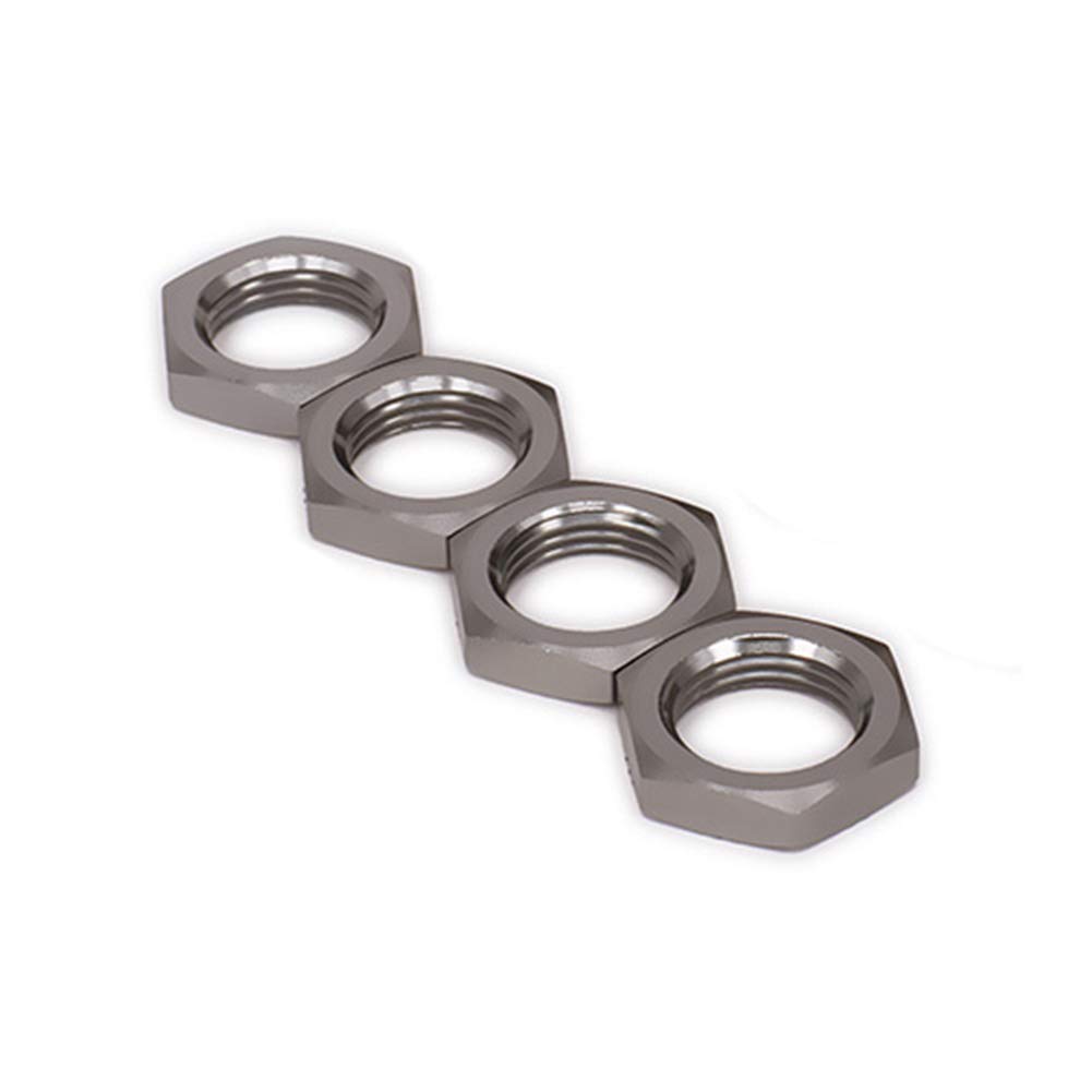 KEEDA 4PCS M17 17mm Aluminum Alloy RC Wheel Hex Hub Nut Thread 1.0mm for 1/8 RC Model Car HSP Redcat Himoto Parts(Gray)