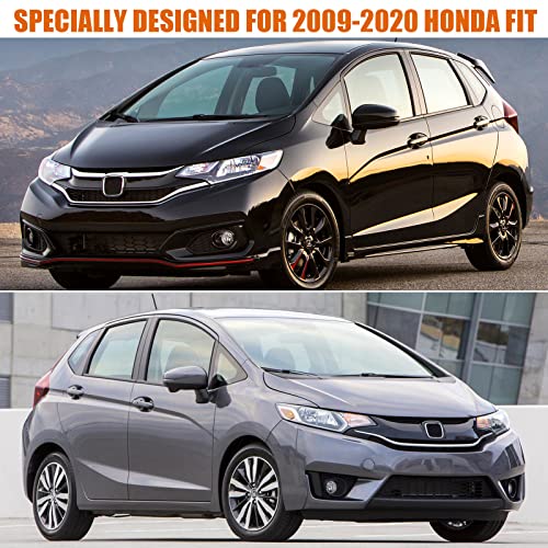 Image of Waterproof Car Cover Replace for 2009-2020 Honda Fit, 6 Layers All Weather Custom-fit Car Cover with Zipper Door & Windproof Strap for Snow Rain Dust Hail Protection (Fit)