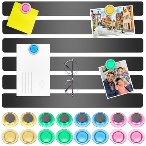 Wukong Magnettafel Selbstklebend mit 16 Magneten, 6Stk