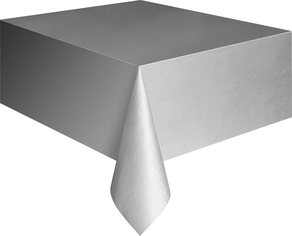 HoitoDeals 183x137 Plastic Rectangle Table Cover For Tableware Indoor Outdoor Party