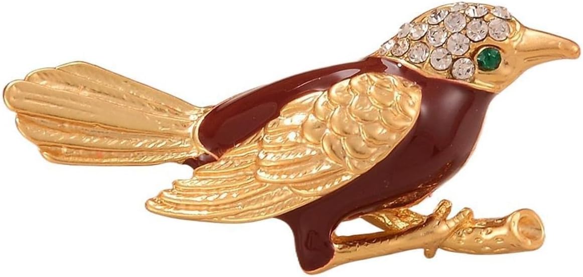 Bird brooch autumn and winter suit sweater collar accessories collar pin palace medieval pin light luxury corsage