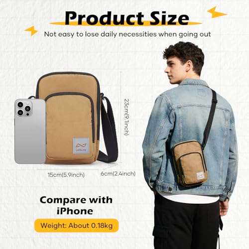 Image of SEAFEW Mini Crossbody Bag Shoulder Bag for Men, Small Messenger Satchel Bag for Women