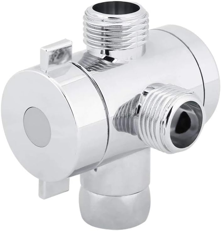 3-Way ABS Shower Diverter Valve Adjustable Connector Adapter Universal Showering Toilet Bidet Tap Bathroom Accessory