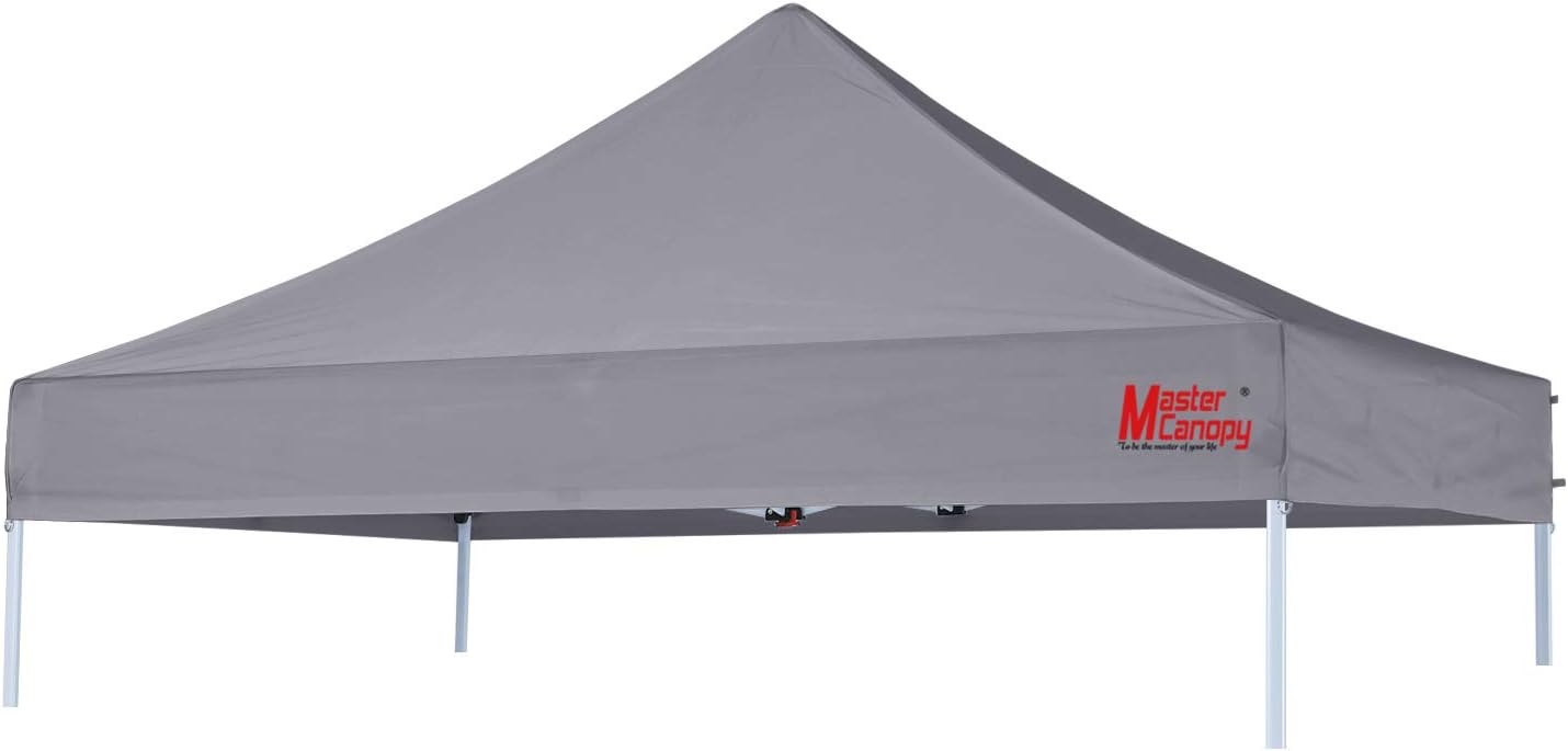 MASTERCANOPY Replacement Pop Up Canopy Top (10x10, Gray)