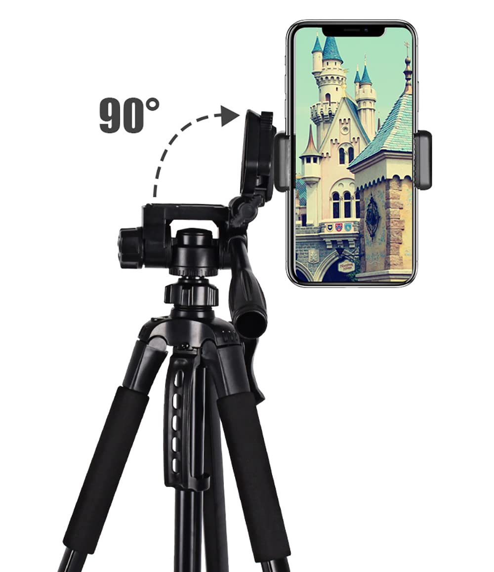 三脚  3段階調整OK!! Amazon | スマホ三脚 カメラ三脚 3段階伸縮60cm-168cm 3WAY雲台
