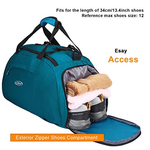 G4Free 40L 3-Way Duffle Backpack Gym Bag for Men Women Sports Duffel Bag with Shoe Compartment Travel Backpack Luggage