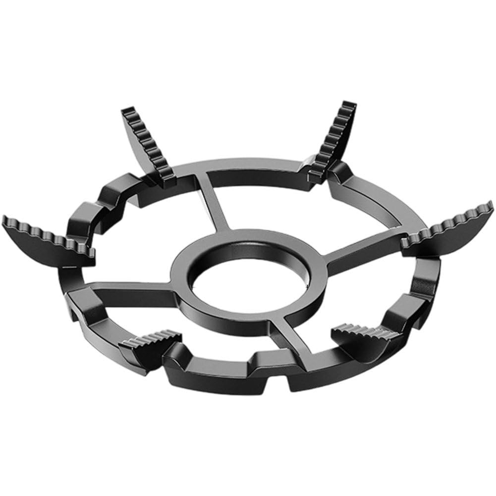 Fituenly Pan Support for Gas Hob, Cast Iron Pan Ring 21cm, Non-slip Stove Rack for Pan, Moka Pot, Cooktop Stand for Kitchens