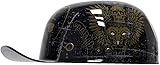 ▶Le casque a un design de demi-casque rétro à la mode qui rappelle les premiers casques d’équitation. Disponible en noir mat ou en noir brillant / gris argenté divers motifs de mode, ce casque aura l’air élégant avec n’importe quel scooter moto de rue.