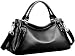 Heshe Womens Shoulder Bags Tote Bags Purse Cross Body Handbags for ladies (Black-SR)