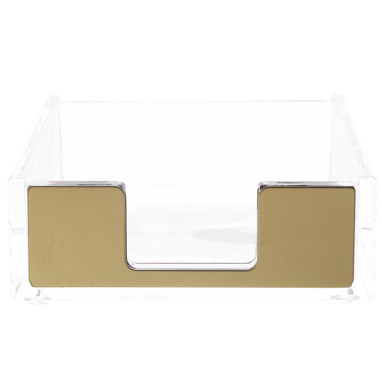 NUOBESTY 4 Pz contenitore per blocco note per ufficio padella contenitori scrivania organiser scrivania porta biglietti da visita per scrivania da donna accessori da scrivania in acrilico