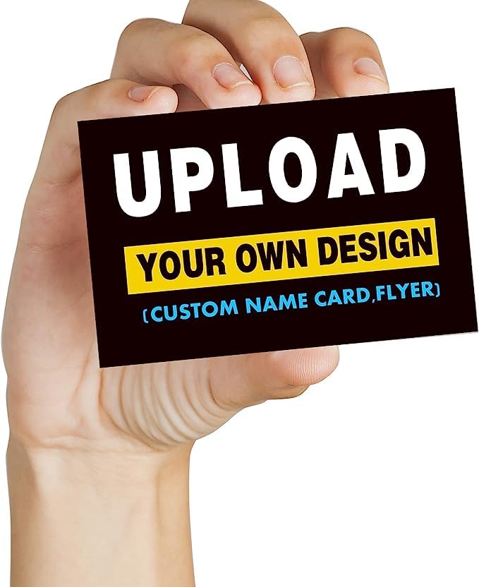 Custom Business Name Card,Upload Your own Design,2" x 3.5", Personalised Business Card (200)