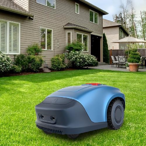 Cortacésped robótico para patios grandes, maneja un 33% de pendientes, planificación inteligente de caminos, aplicación WiFi/Bluetooth, resistente a la intemperie